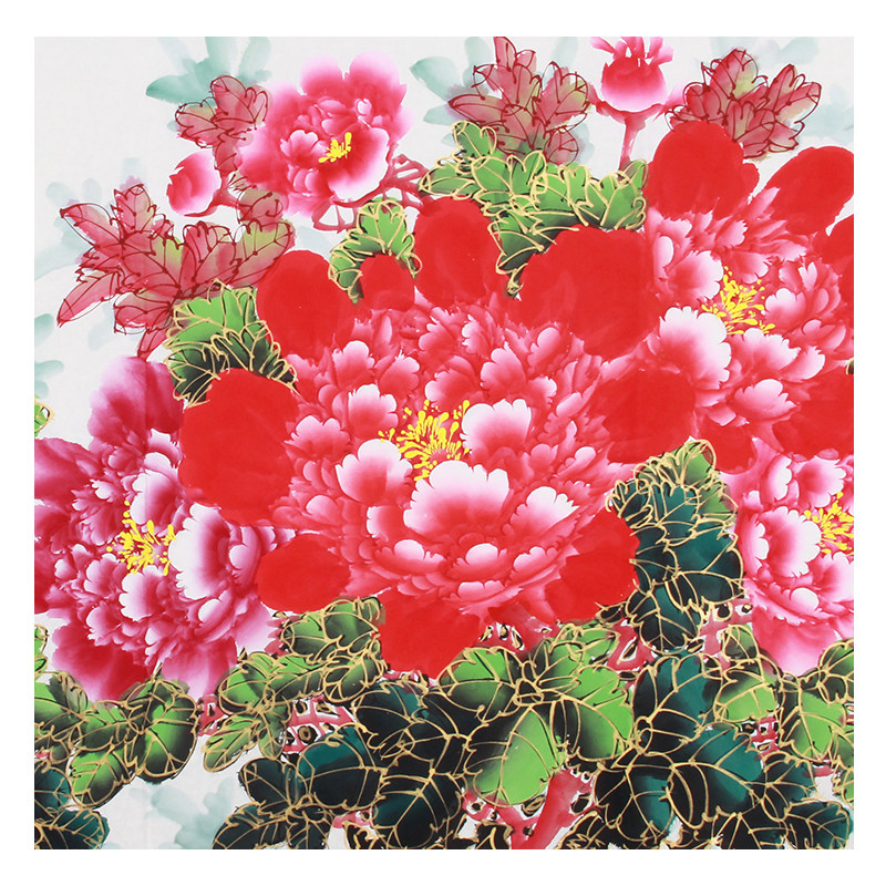 陈景芝《精品花鸟系列 花开春色动》