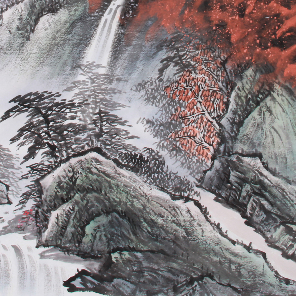 陈亮《精品山水系列四尺斗方 溪山秋韵》