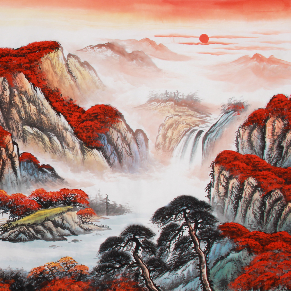 赵弘《精品山水小八尺系列 鸿运当头》