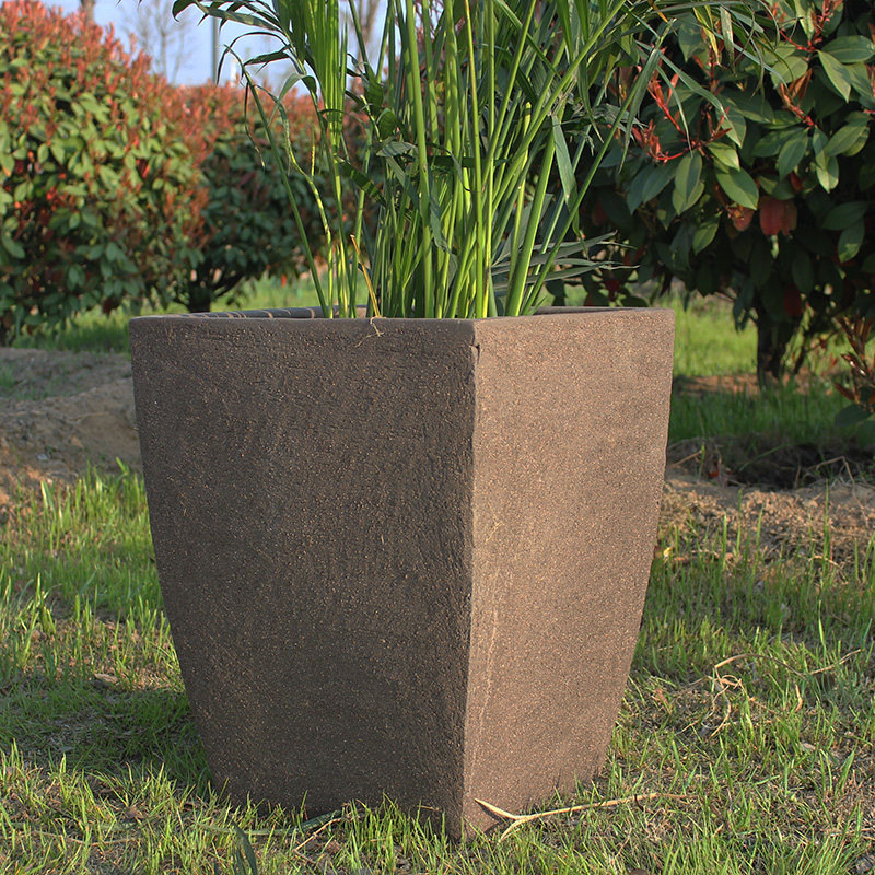 方形水泥花盆庭院公园复古老式花盆