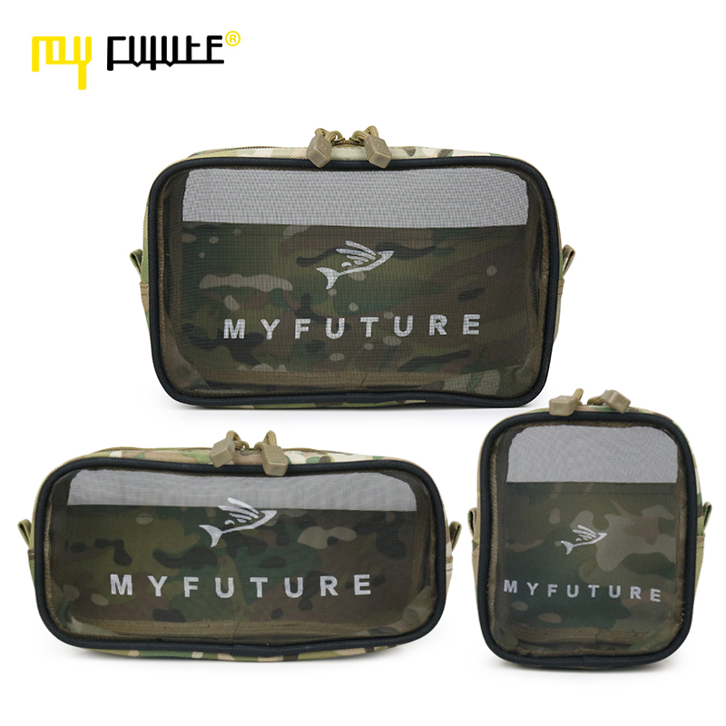 MYFUTURE/我的路网纱收纳袋化妆包便携包包男女多功能旅行洗漱包