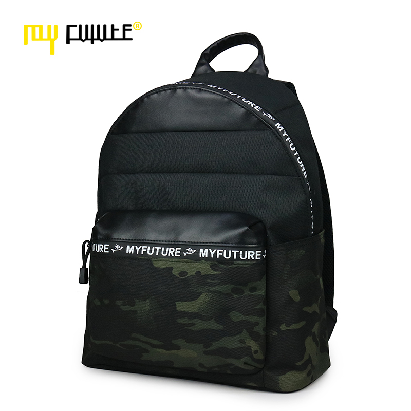 MYFUTURE/我的路双肩包时尚休闲电脑背包书包迷彩潮包男女学院风