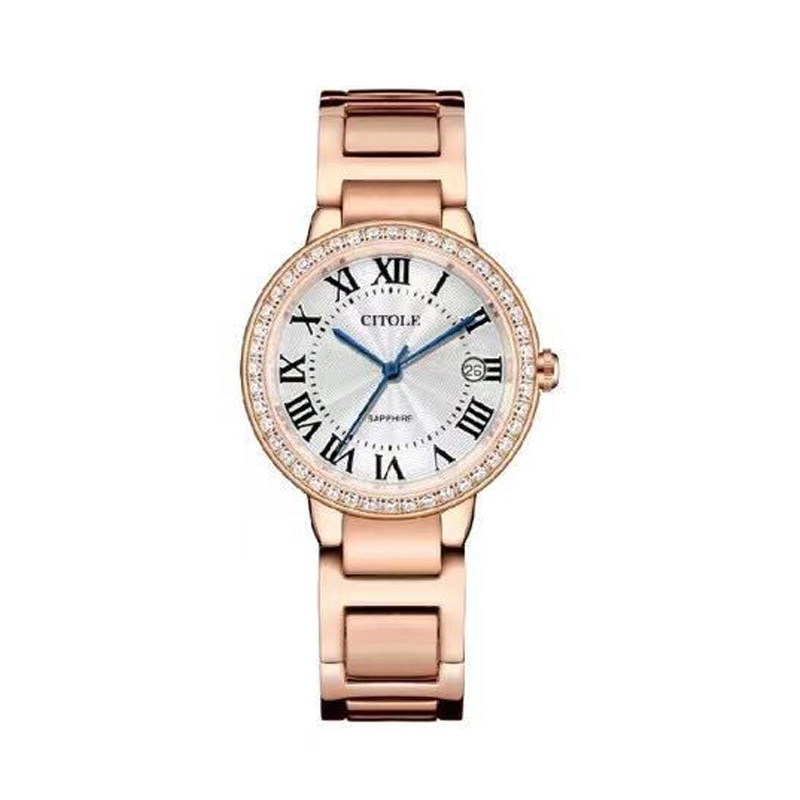 专柜citole西腾手表臻爱之心系列唯美女士石英表日历镶钻5237女表