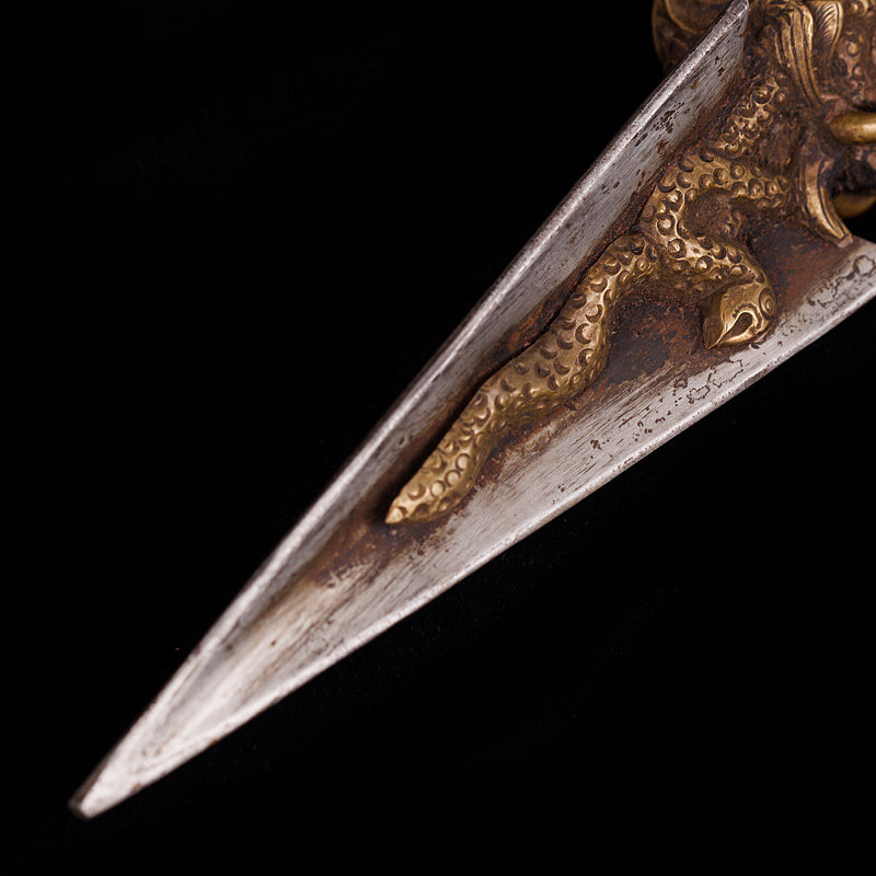 【仲济禅寺】铜三面佛金刚杵 佛力加持