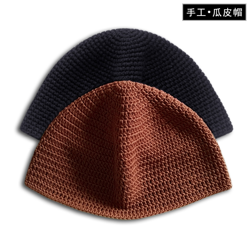 手工编织帽男女居士僧人出家师父帽子和尚中老年包头帽春秋冬夏款
