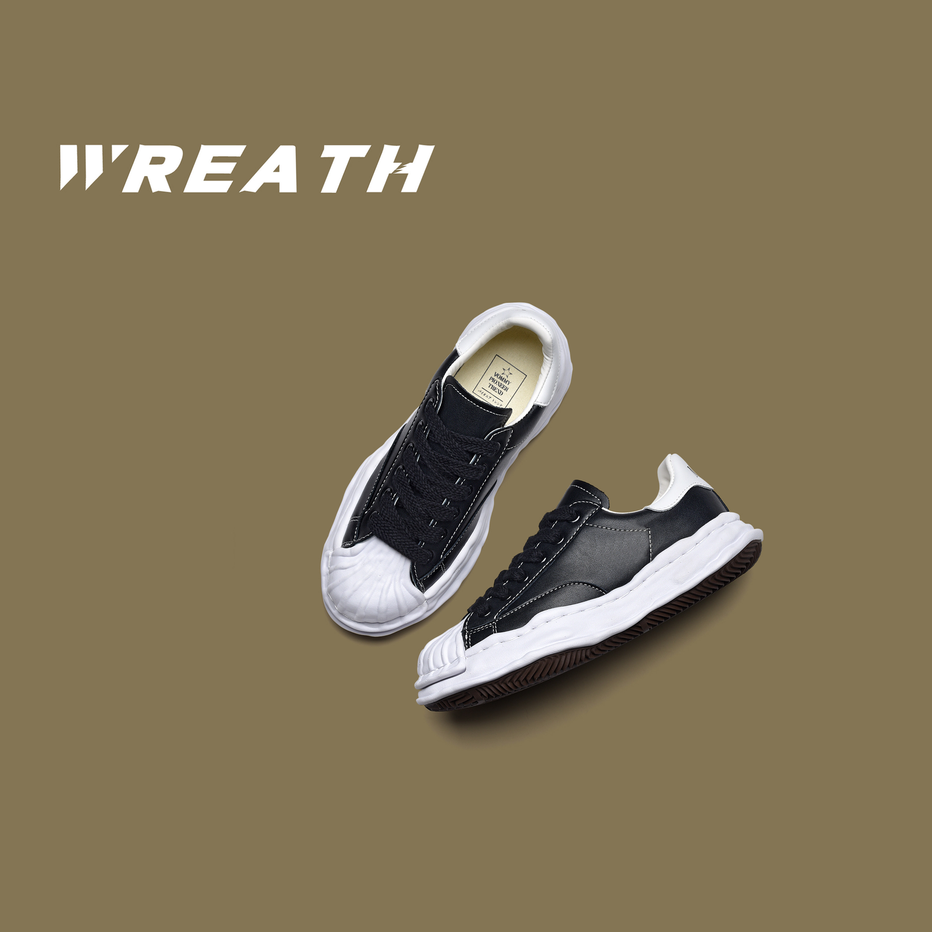 溶解鞋2022年新款韩版个性潮流休闲鞋小众男鞋三原康裕mmy贝壳头