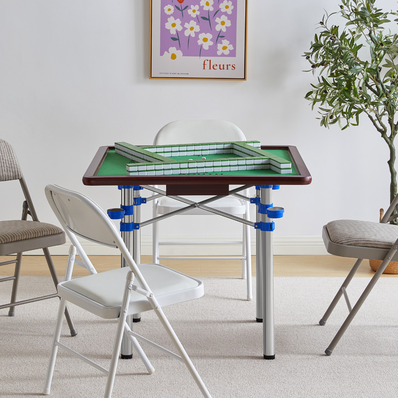 麻将桌折叠家用手搓棋牌桌多功能简易宿舍桌子两用型手动麻雀台桌
