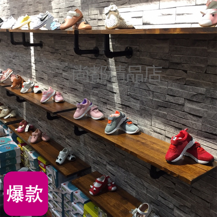 Retro Solid wood panels Shoe store shoe rack Display rack Women's Shoes Shelf children Shoe shelves Bag rack Shelfin the Business/Office Furniture , Shelf/Showcase , Shoe shelves category - from Buy2taobao.com to provide professional Taobao agent buy service