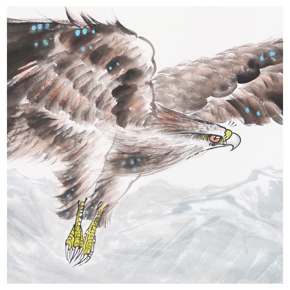 袁峰《鹰击长空》 清华美院创作基地画家