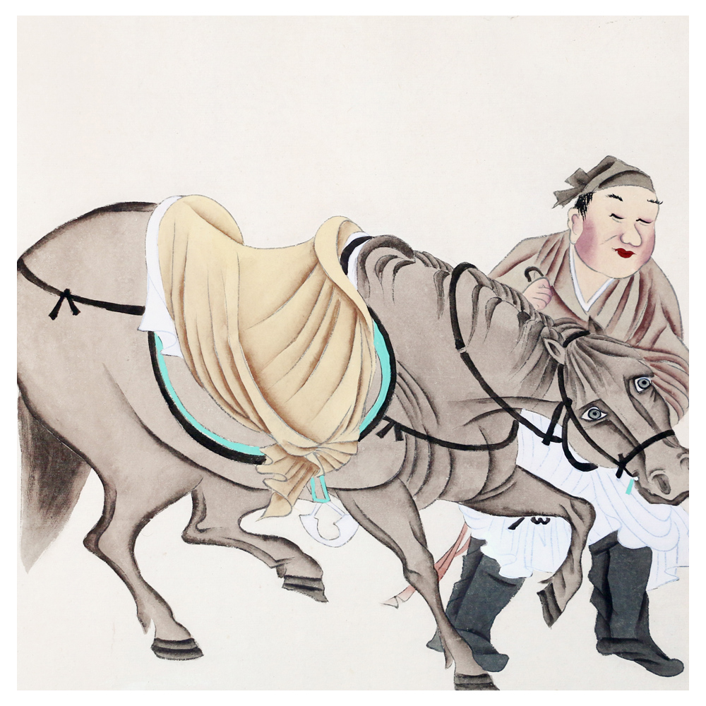 徐乐乐《伯乐识马》江苏省国画院著名画师 一级美术师