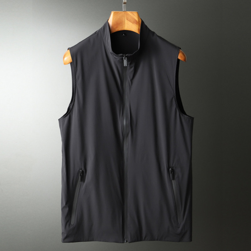 2020春夏马夹男 时尚韩版潮流立领马甲休闲商务背心基础款坎肩男