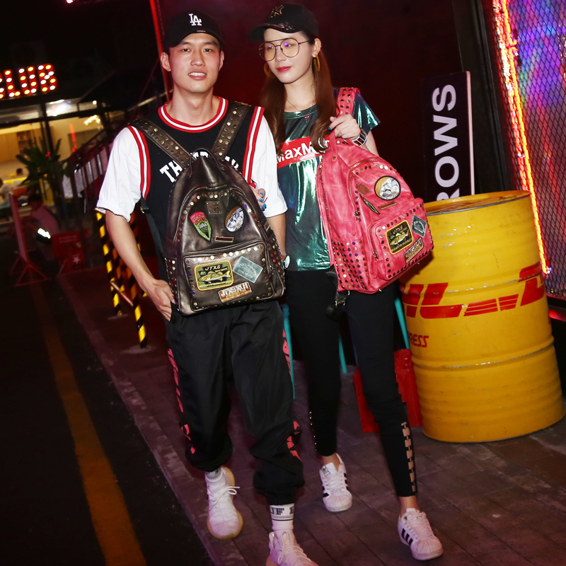 香港jtxs2019新款雙肩包女韓版個性時尚包包百搭鉚釘書包潮牌背包在類目 箱包皮具/熱銷女包/男包, 女士包袋中 - 來自Buy2taobao.com提供專業的淘寶代購服務