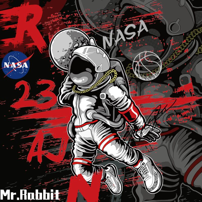 nasa宇航员联名卫衣宽松情侣保暖2021新款牛仔外套王一博同款衣服