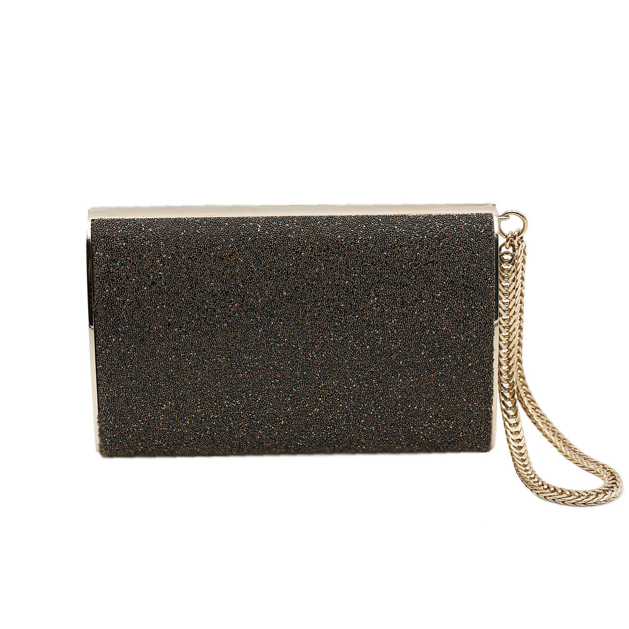 [9.8新]jimmy choo香槟金手腕链条晚宴包