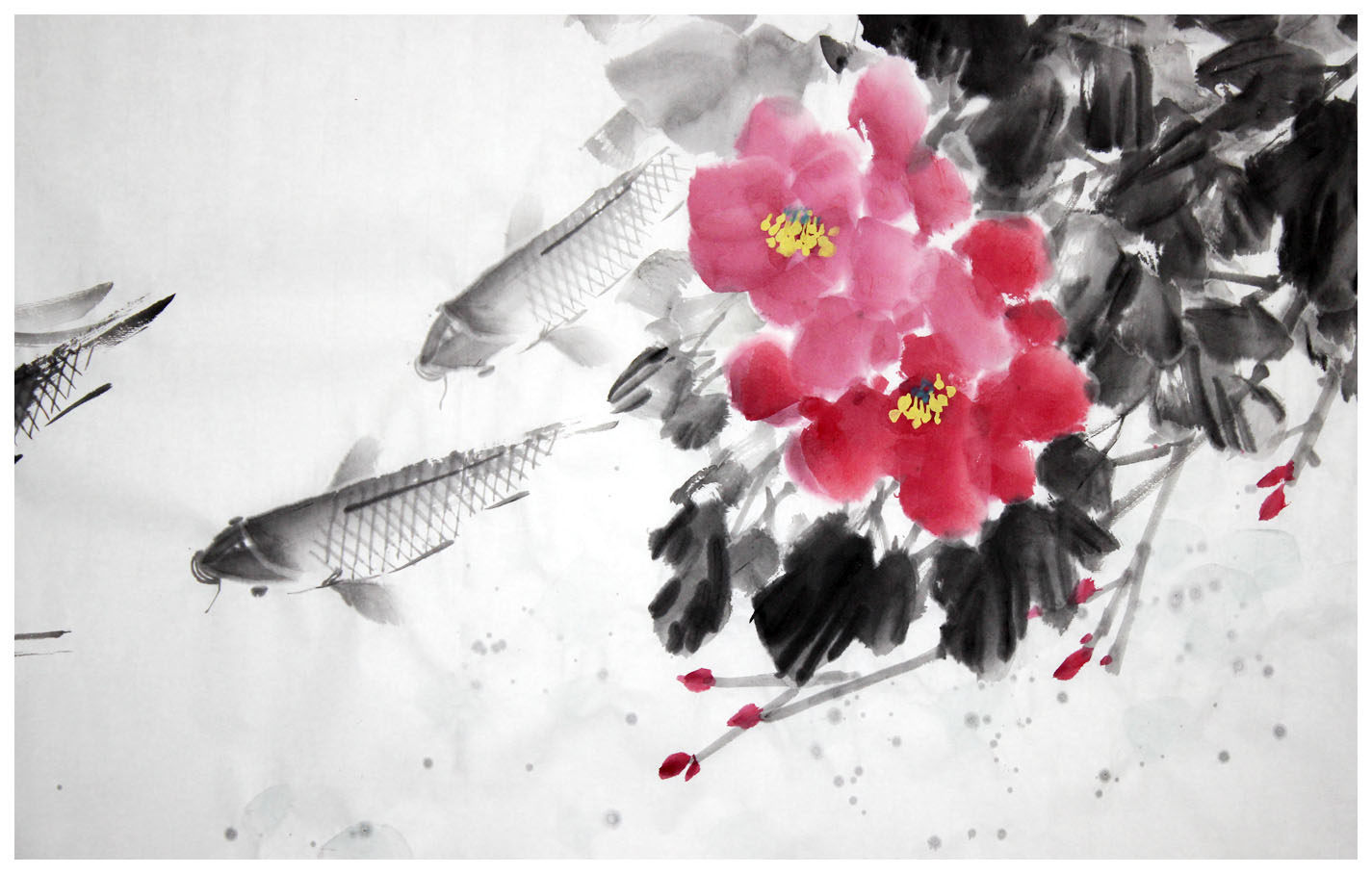 金陵画鱼人 丁长荣 《富贵有余》