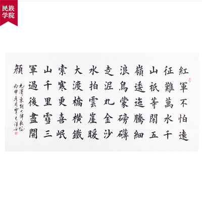 覃大浩《长征》田英章弟子 精品楷书