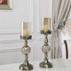 美式餐桌装饰摆件欧式浪漫烛光晚餐蜡烛台摆设样板房软装婚庆饰品