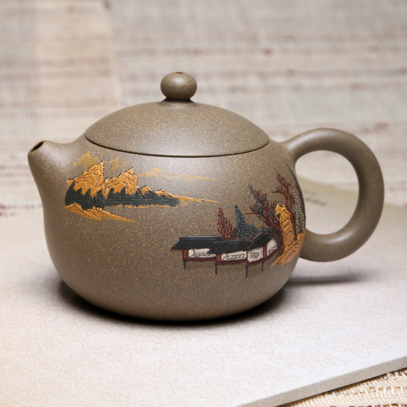 阳羡巅峰名家紫砂壶专场  工艺美术师 万志群 西施 320cc 原矿段泥