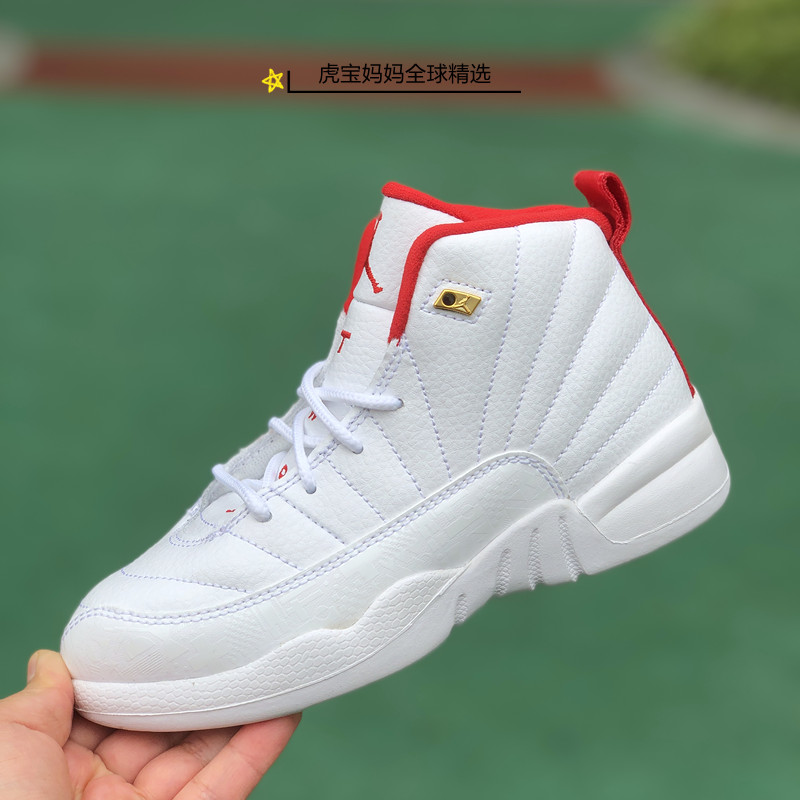 上海现货美国采购JORDAN RETRO 12男女儿童高帮篮球运动鞋AJ12