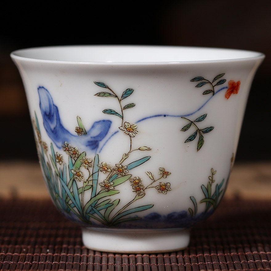 康熙款珐琅彩十二月花神杯 阳士琦1:1仿制