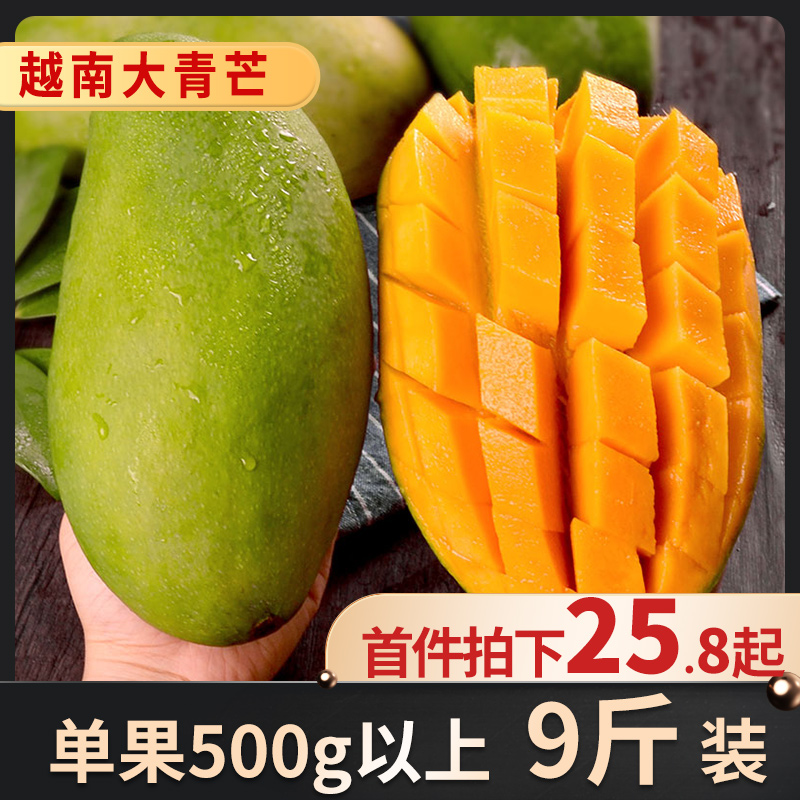 越南大青芒新鲜芒果9斤应当季热带水果甜心金煌水仙芒整箱包邮10在类目 水产肉类/新鲜蔬果/熟食, 新鲜水果, 芒果中 - 来自Buy2taobao.com提供专业的淘宝代购服务