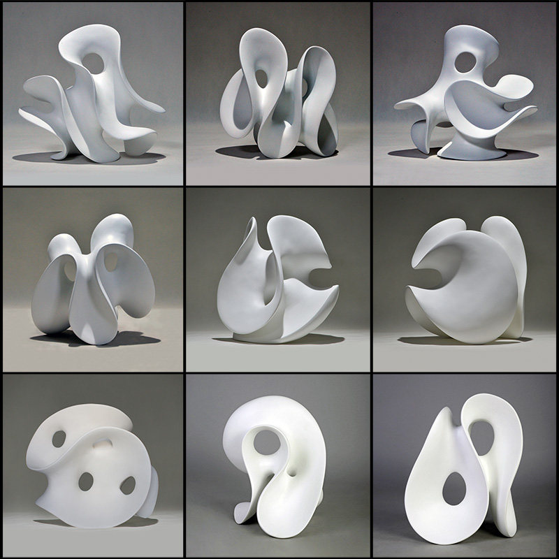 抽象艺术雕塑装饰品酒店样板房客厅摆