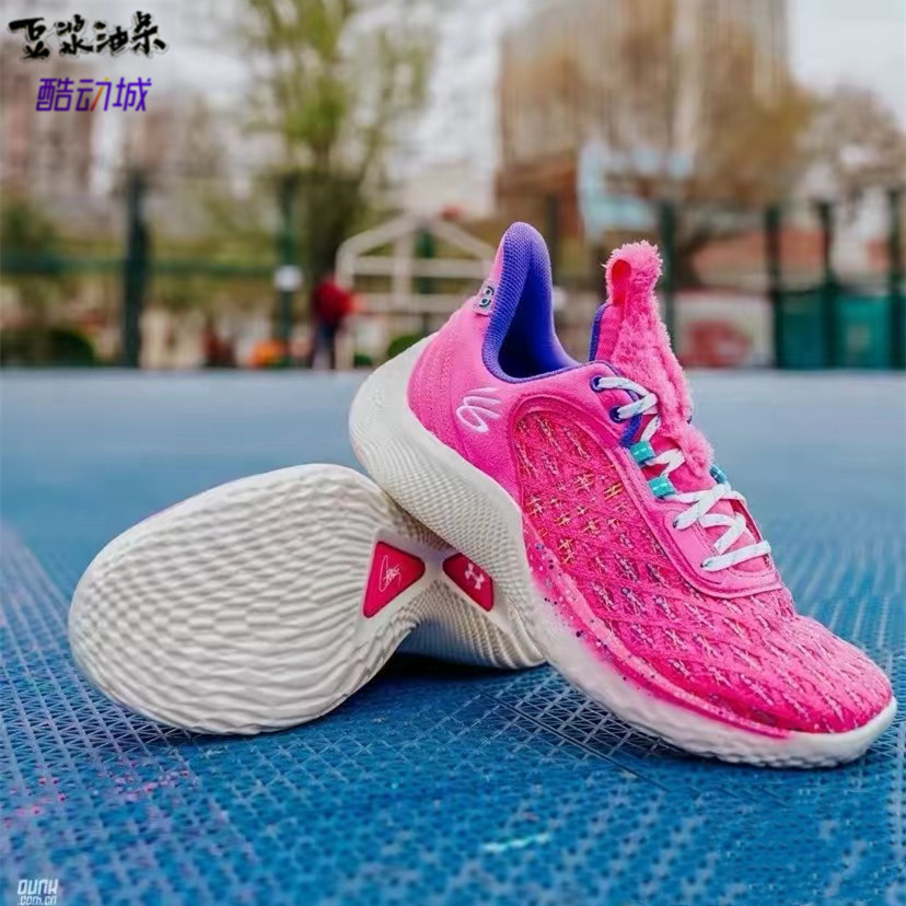 芝麻街 x curry flow 9 库里九代 粉色全明星 篮球鞋 3024248-605