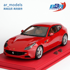 BBR 1:18高端仿真豪华轿车汽车模型 法拉利FF 大红色水晶盒版