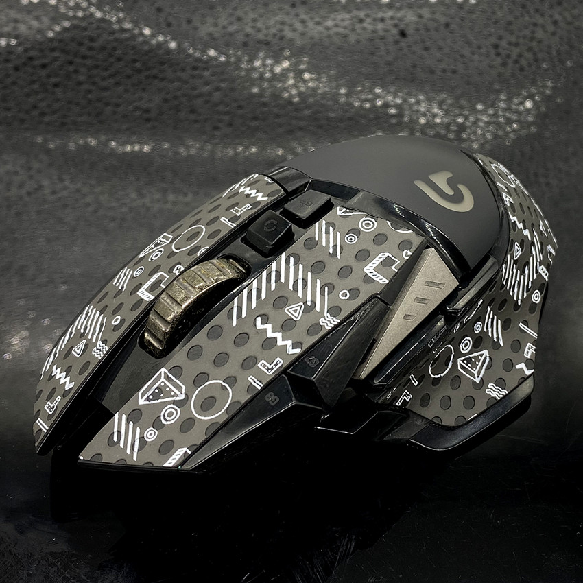 罗技g502鼠标线配件足贴无线版替换型厚型脚贴脚垫防滑贴防汗贴