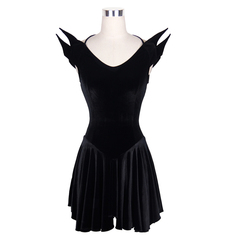 2016新款蒸汽朋克歌特GOTHIC黑色修身显瘦个性无袖百搭连衣短裙子