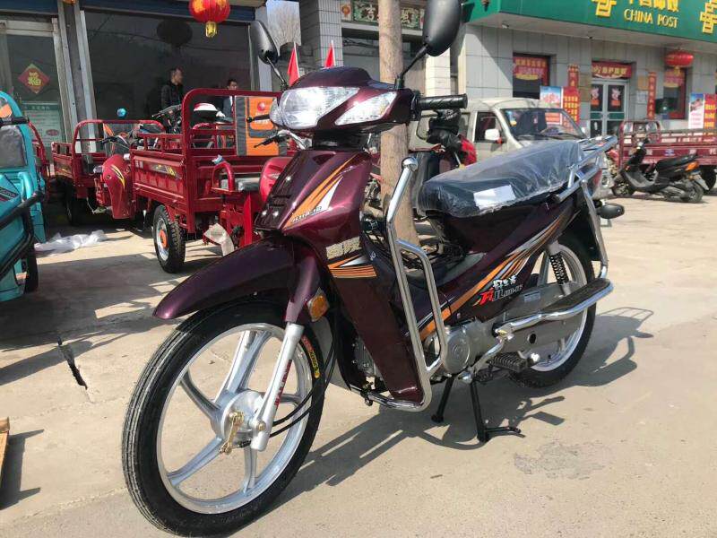 110cc重庆嘉陵机燃油助力车弯梁车摩托车整车国四电喷省油外卖车