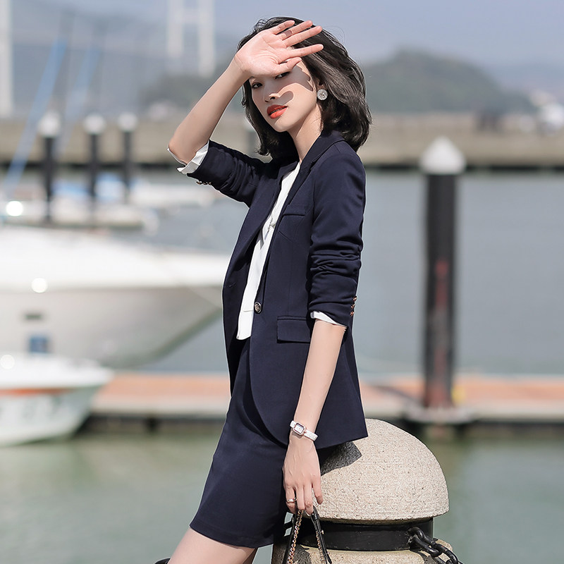 秘书职业装大学生正装女套装售楼部工
