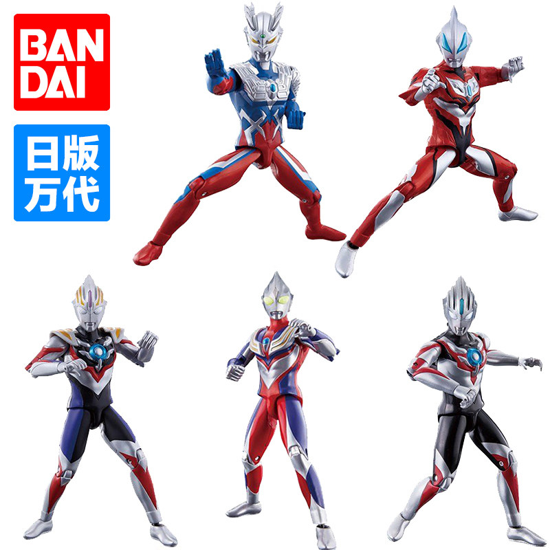 日版万代泰迦托雷基亚罗布奥特曼玩具关节超可动人偶迪迦维克特利