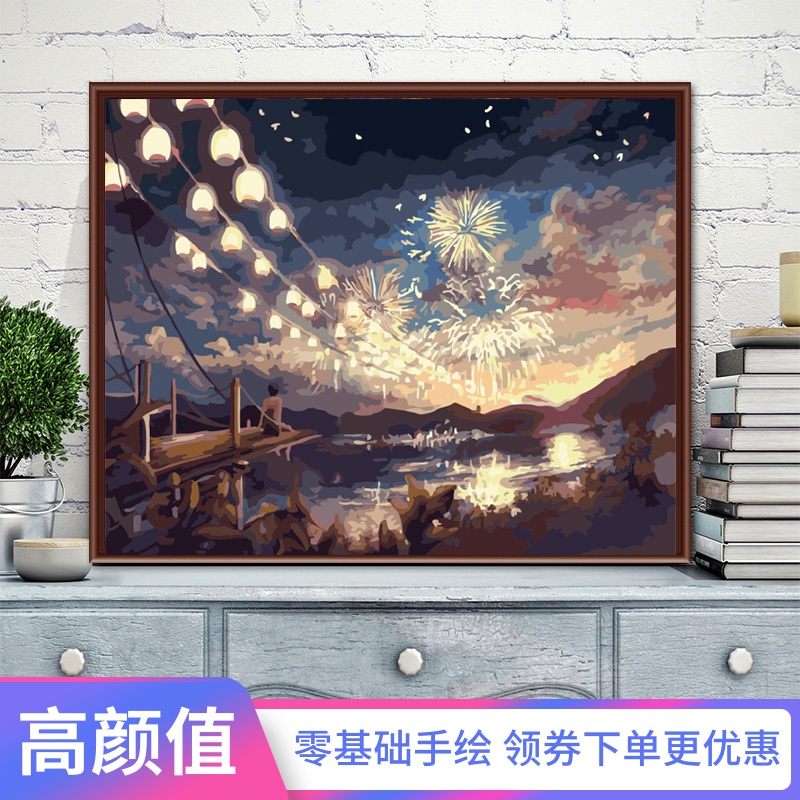 diy手工數字油畫 客廳風景梅花鹿抽象派成人手繪減壓填充裝飾彩畫在類目 家居飾品, 裝飾畫, DIY/數字油畫中 - 來自Buy2taobao.com提供專業的淘寶代購服務