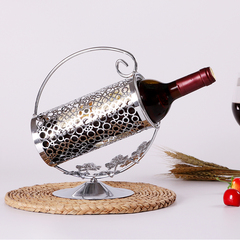 创意铁艺时尚红酒瓶架摆件 葡萄酒架酒具酒托