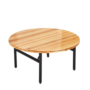 纯实木杉木饭桌酒店家用大圆桌宴会折叠圆形餐桌圆桌面板大圆桌子