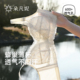 朵凡妮白色内衣女夏薄款透气蜂巢杯胸大显小聚拢防下垂全罩杯文胸