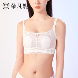 抹胸内衣女夏大胸显小超薄文胸无钢圈收副乳聚拢兔耳朵防走光薄款