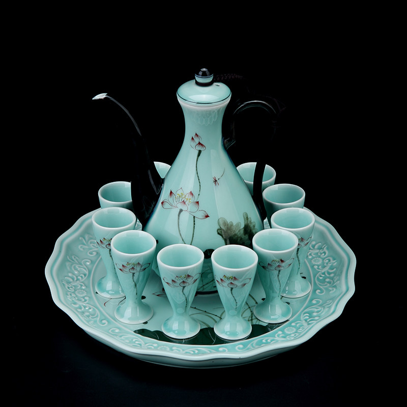 酒具套装白酒杯景德镇中式家用古风陶瓷酒壶小分酒器喝酒清黄酒壶