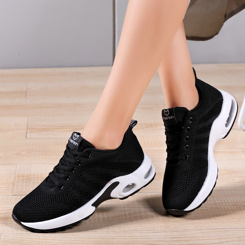 Autumn new pattern Women's Shoes Versatile soft sole air cushion gym shoes Korean Edition The thickness of the bottom student Military training Running shoes Flat bottom leisure timein the Women's Shoes, Low shoes category - from Buy2taobao.com to provide professional Taobao agent buy service