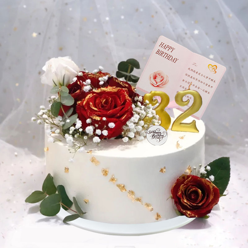 仿真蛋糕模型2020新款简约流行鲜花花卉定制仿真水果