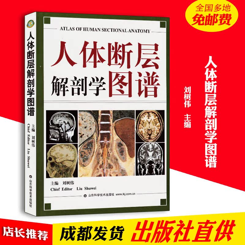 人体断层解剖学图谱(精)人体解剖学断面解剖学图谱刘树伟人体断层解剖