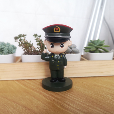 原创军人手办兵哥哥公仔汽车摆件 办公桌面摆件公仔玩偶520礼物