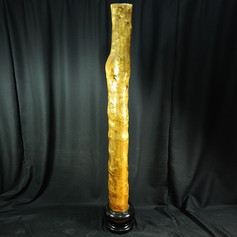 金丝楠木 柱子 一对 金光璀璨