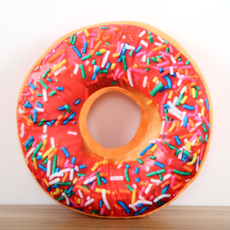Donut Doughnut Cake Snack Shaped Plush Pillow Cushion Home Decor Free Shipping eBay