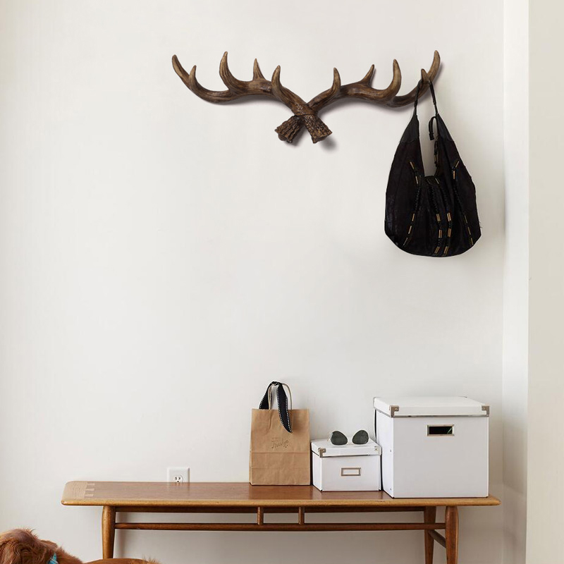 Northern Europe style originality Deer Pendant Entrance Above Coat rack Hooks Restaurant Wall decorate Wall hanging Home Furnishingin the Home accessories , Mural category - from Buy2taobao.com to provide professional Taobao agent buy service