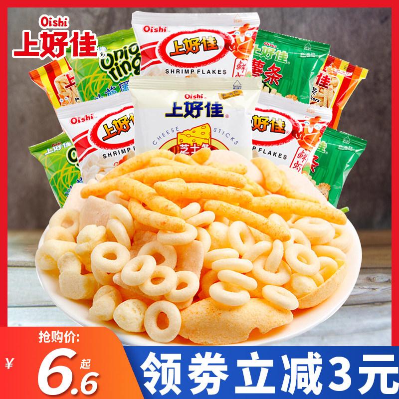 农心鲜虾片68g香脆脆虾片虾条味办公室休闲膨化韩国进口零食品