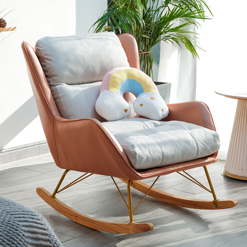 北欧懒人现代简约轻奢可拆洗摇椅