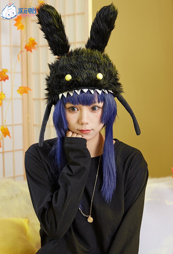 最终幻想 ff14  魔石精兜帽 日常周边cos帽子毛绒