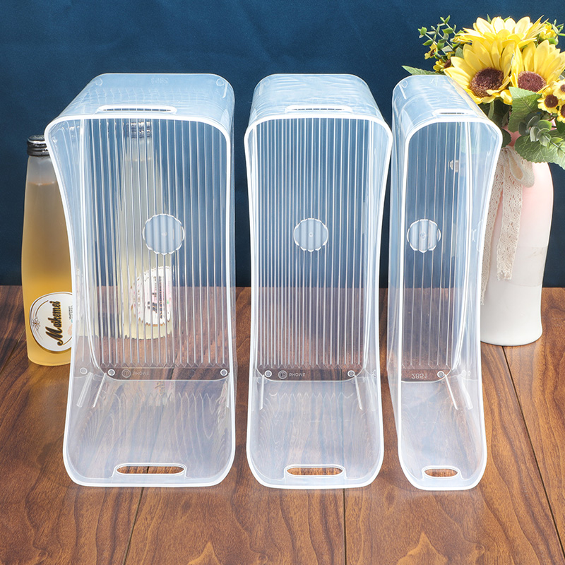 透明收纳盒家用PP塑料加厚整理盒厨房调味品盒子书房客厅收纳存储